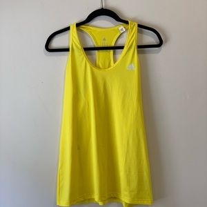 1) Adidas Climate Tank 2) Reebok Play Dry Tank